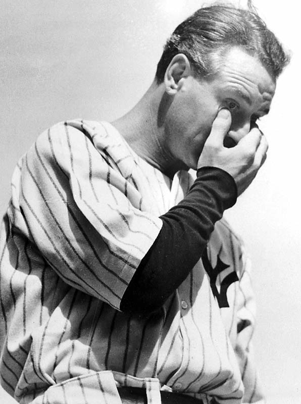 Image result for baseballs lou gehrig's says his farewell